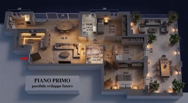 Vendita di un appartamento in classe energetica "A+" a Cesena, con tre camere da letto, due bagni, ampia zona giorno, ampi terrazzi, garage e posto au - Foto 4