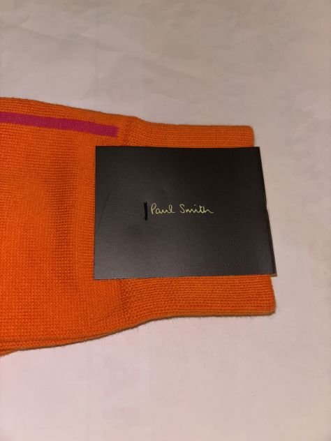 CALZE NUOVE DA UOMO LEGGERE FIRMATE ORIGINALI”PAUL SMITH”MADE IN ITALY IN COTONE - Foto 2