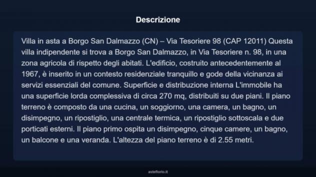Immobile in asta di 270 m² con più di 5 locali in vendita a Borgo San Dalmazzo - Foto 12