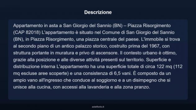 Immobile in asta di 122 m² con più di 5 locali in vendita a San Giorgio del Sannio - Foto 3