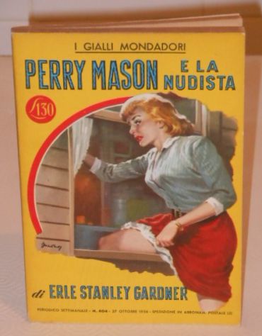 PERRY MASON E LA NUDISTA, ERLE S. GARDNER, I GIALLI MONDADORI N. 404, 1956. - Foto 5