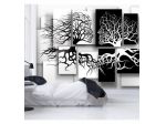 Fotomurale Adesivo Con Alberi In Bianco E Nero Arredalacasa