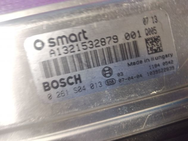 Centralina Motore Iniezione ECU BOSCH 0261S04013 SMART FORTWO A/C451 A1321532879 - Foto 6