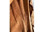Pelle nappa anilina plissettata  colore brandy