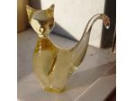 Statuina gatto siamese in vetro