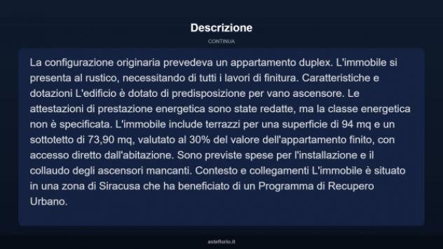 Immobile in asta di 230 m² con più di 5 locali in vendita a Siracusa - Foto 18