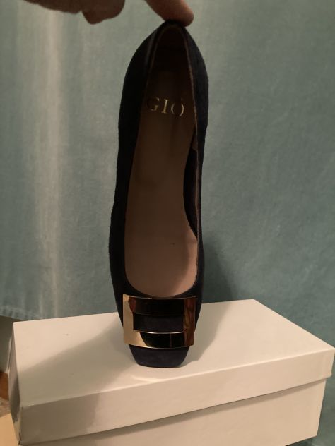 Calzature n 38,5 camoscio blu - Foto 4