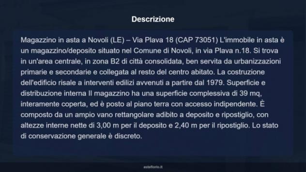 Immobile in asta di 39 m² in vendita a Novoli - Foto 7