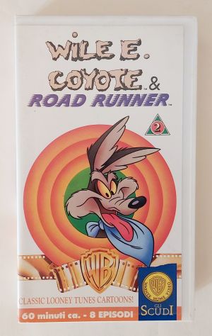 VIDEOCASSETTA VHS WILE E. COYOTE & ROAD RUNNER 2 DISTRIBUZIONE WARNER BROSS,1990