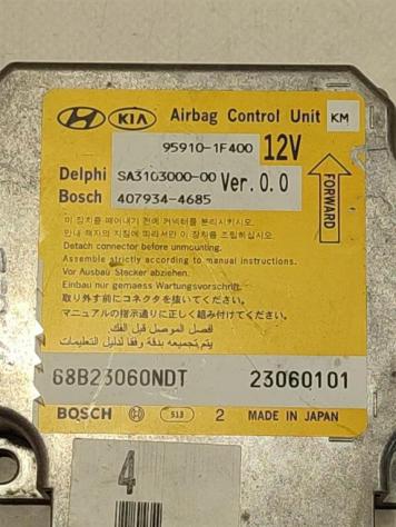 CENTRALINA AIRBAG KIA Sportage Serie 95910-1F400 407934-4685 D4EA (0410) - Foto 2