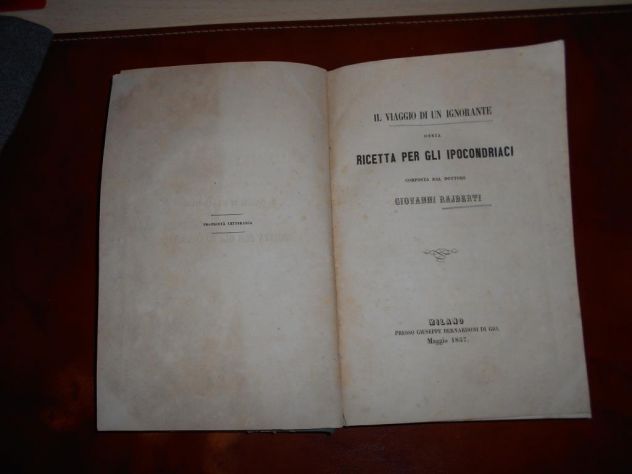 Libro:Il viaggio di un ignorante...1857 - Foto 4