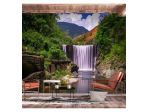 Fotomurale Adesivo Con Vista Su Una Cascata Arredalacasa