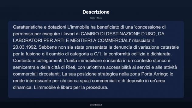 Immobile in asta di 25 m² in vendita a Rieti - Foto 4