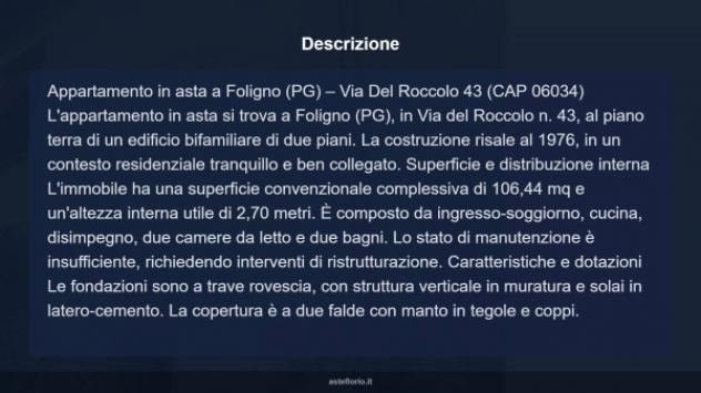 Immobile in asta di 106 m² in vendita a Foligno - Foto 5
