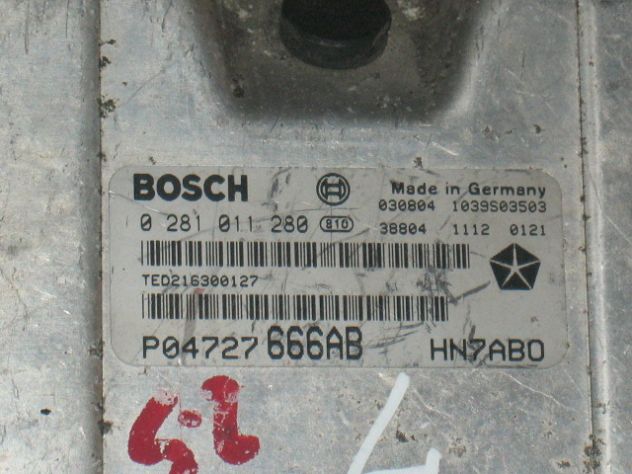 0281011280 ECU 0 281 011 280 CHRYSLER 04727666AB EDC 15C5 - Foto 2