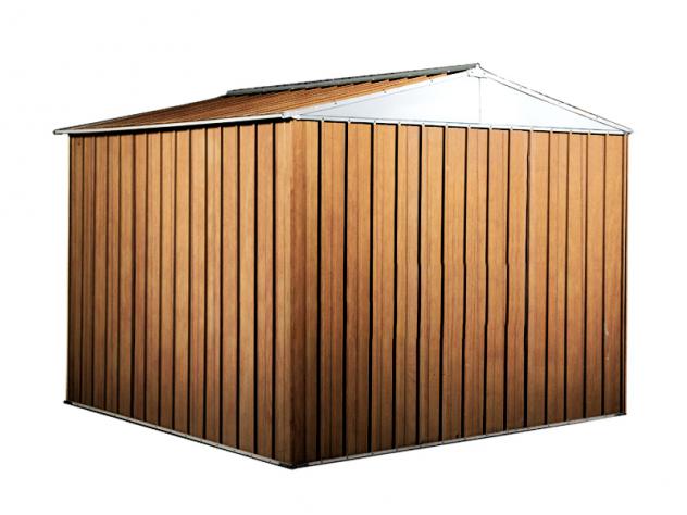 Box prefabbricato, casetta da giardino in lamiera zincata. Capanno deposito attrezzi in Acciaio Zincato 2.76 x 2.60 m x h2.12 m - Peso 110 KG – 7,2 me - Foto 4