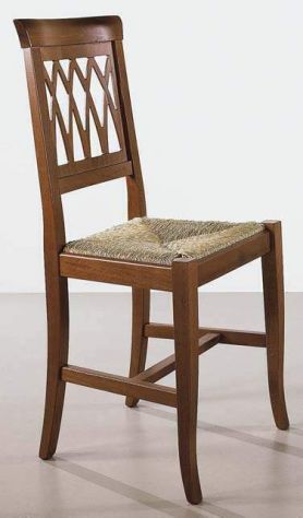 Sedie con schienale intrecciato Cod 3133/P/Noce color noce