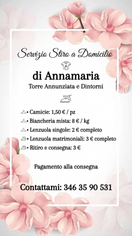 Stiro al mio domicilio