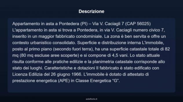 Immobile in asta di 82 m² in vendita a Pontedera - Foto 3