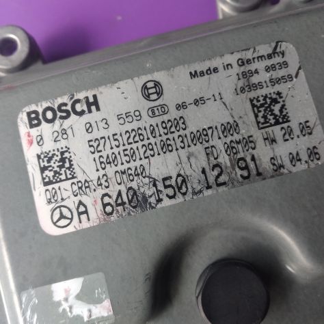 Centralina Motore Mercedes W169 0281013559 A6401501291 HW20.05 SW04.06 Controll - Foto 5