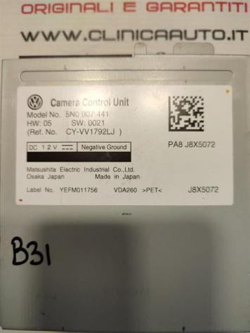 MODULO DI CONTROLLO TELECAMERA POSTERIORE VOLKSWAGEN Tiguan 1° Serie 5N0907441 (0711) - Foto 3