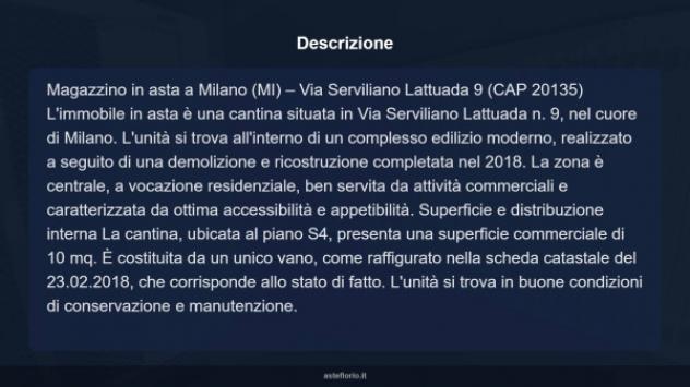 Immobile in asta di 10 m² in vendita a Milano - Foto 6
