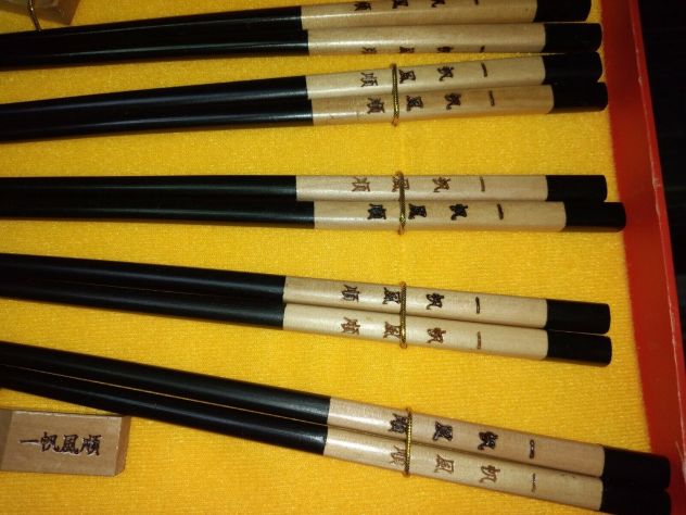 SCATOLA CONTENTE 10 BACCHETTE CINESI CON SUPPORTO - Foto 6