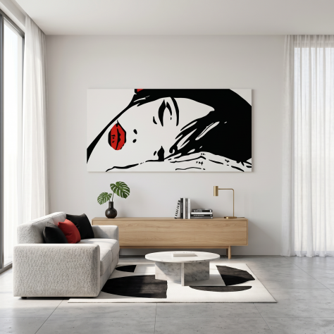 Quadro Valentina Crepax dipinto a mano pop art