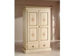Armadio 2 porte 2 cassetti laccato decorato cod 7012