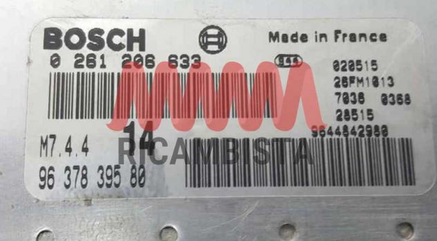 0261206633 9637839580 Citroen Saxo 1.1 centralina motore Bosch - Foto 2
