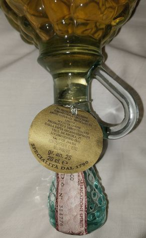 Bottiglia di Limoncino Slais, in vetro a forma di grappolo d'uva. - Foto 2