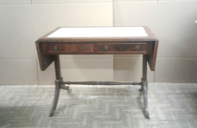 TAVOLO ANTICO D'ANTIQUARIATO  STILE '800 '900 IN MOGANO - Foto 4