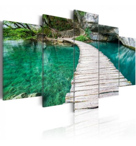 Quadro Passerella Sul Lago 100x50 E 200x100 ARREDALACASA