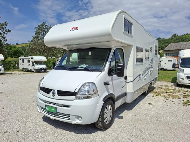 CAMPER ADRIA RENAULT MANSARDATO 6 POSTI SEMIDINETTE GARAGE FOTOVOLTAICO CLIMATIZZATORE CAMPEGGIO USATI GENERALI 1672 - Foto 2