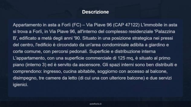 Immobile in asta di 125 m² con più di 5 locali e box auto doppio in vendita a Forlì - Foto 14