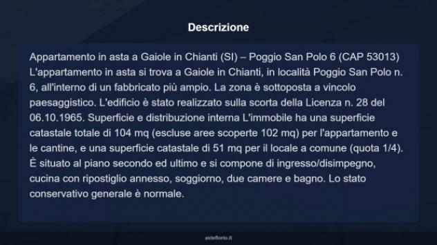 Immobile in asta di 102 m² con più di 5 locali in vendita a Gaiole in Chianti - Foto 18