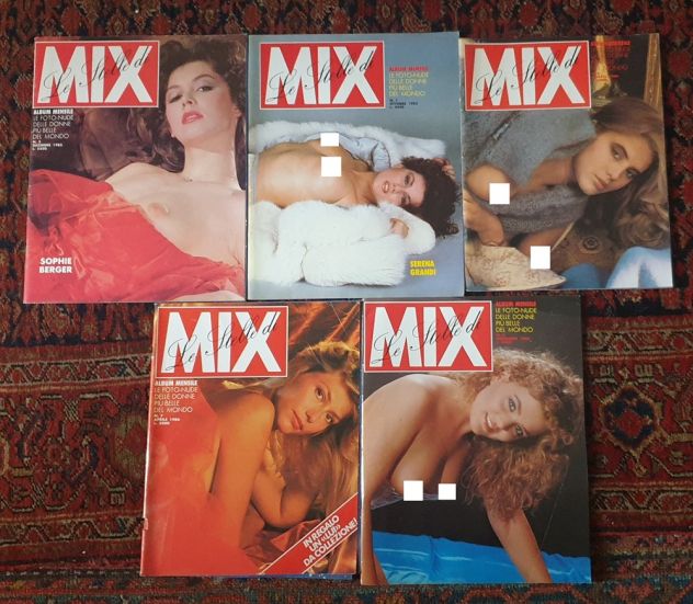 Lotto 5 riviste Le Stelle di Mix anni '80 Serena Grandi Sophie Berger