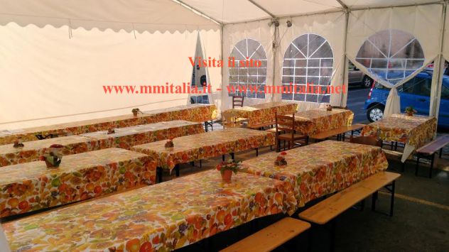 Set Panche e Tavoli per esterno , Set Birreria 50/67/80 verniciatura Ignifuga - Foto 10