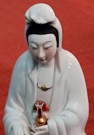 VENDO PRIVATAMENTE ANTICO BUDDA IN CERAMICA DIPINTA IN PERFETTE CONDIZIONI - Foto 2
