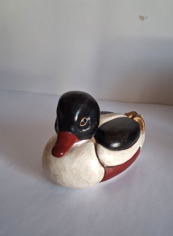 Figurina vintage di anatra in ceramica  Thun. In ottime condizioni  con l'etiche - Foto 4
