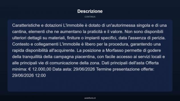 Immobile in asta di 103 m², box auto in vendita a Morfasso - Foto 5