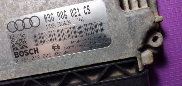 CENTRALINA MOTORE AUDI A3 1.9 TDI BOSCH 0 281 012 608, 0281012608, DIESEL EDC16U - Foto 5