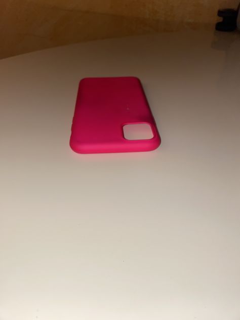 COVER FUCSIA IN GOMMA SEMI RIGIDA UNISEX PER SMARTPHONE”APPLE IPHONE 11 PRO MAX” - Foto 5