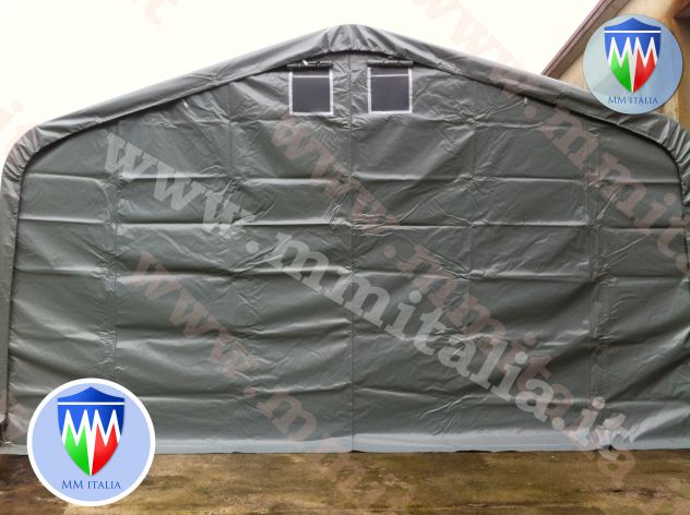 Tendoni Tunnel Agritunnel 6 x12 x 4,0 telo in Pvc Ignifugo per uso professionale - Foto 5