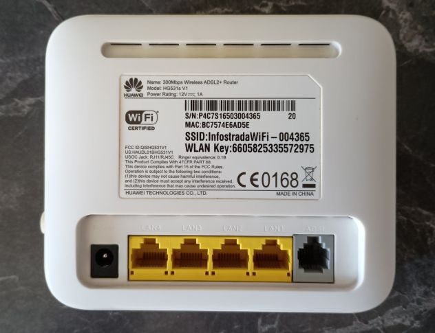 HUAWEI HG531S V1 MODEM ROUTER ADSL2+ WIFI 300MBPS - Foto 3