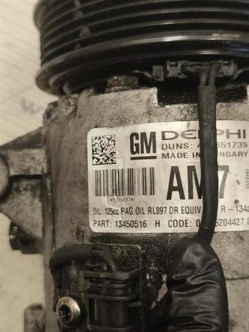 COMPRESSORE A/C OPEL Astra J 2° Serie 13450516 401351739 B16DTH diesel 1598 (11) - Foto 2