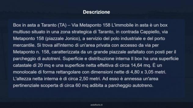 Immobile in asta di 20 m² in vendita a Taranto - Foto 7