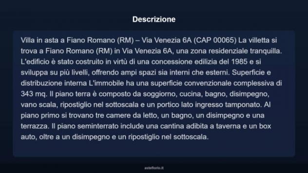 Immobile in asta di 343 m² in vendita a Fiano Romano - Foto 4