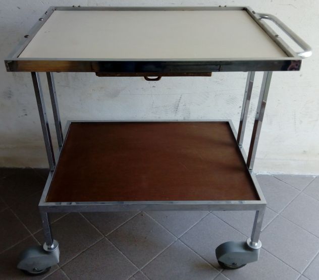Carrello Portavivande Acciaio con piano estraibile - Foto 4