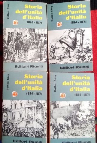 storia dell’unità d’italia 1814-1871 vol. 1-2-3-4 (opera completa) di King